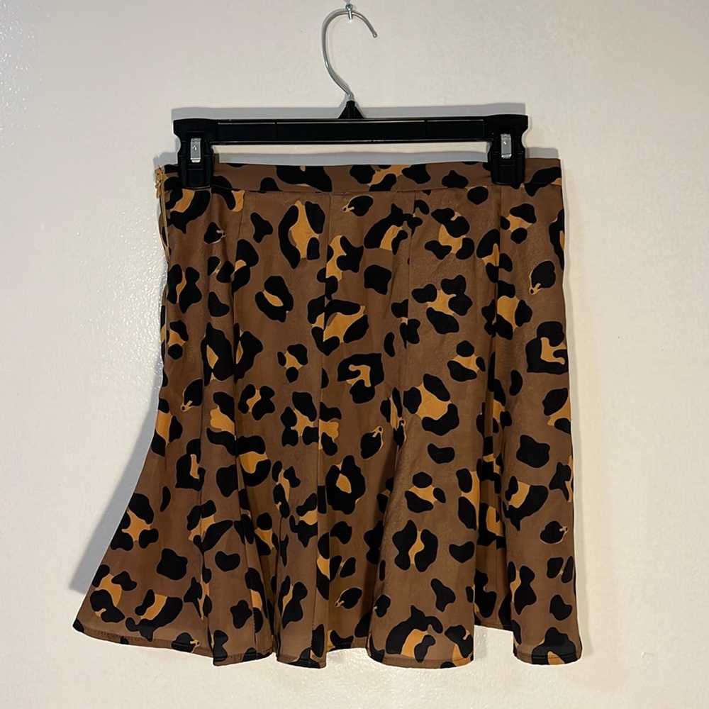 MUMU LEOPARD MINI SKIRT MEOW!!